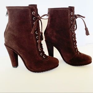 ALL SAINTS Women’s Ankle Suede Boots|Brown |Sz 39